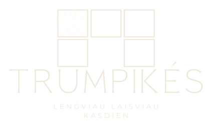 TRUMPIKÉS logotipas šviesus